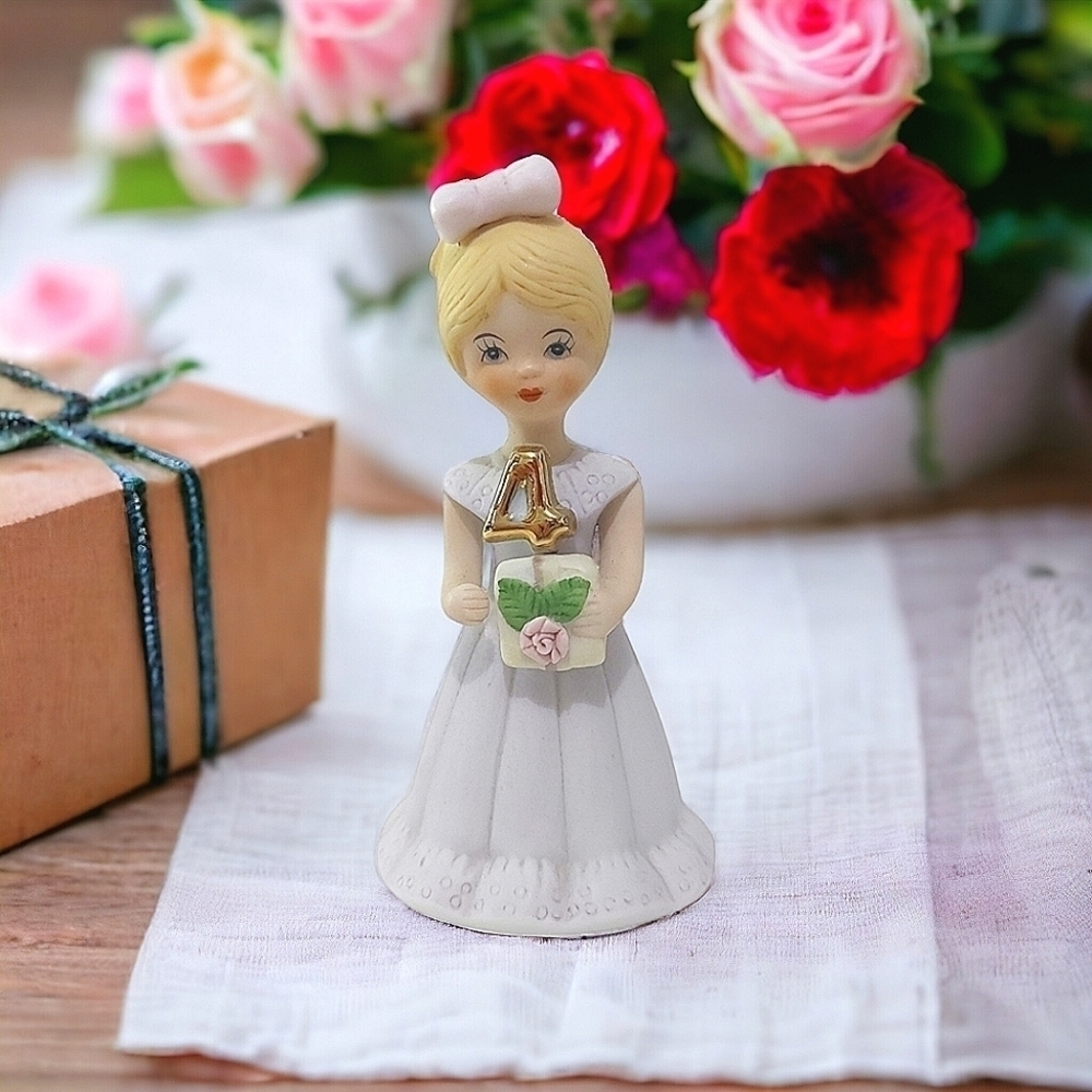 Vintage 1981 Enesco Growing Up Birthday Girl #4